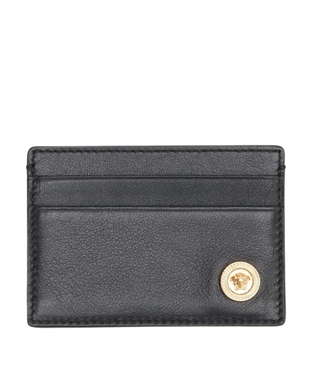 VERSACE Черный кожаный кардхолдер, фото 1
