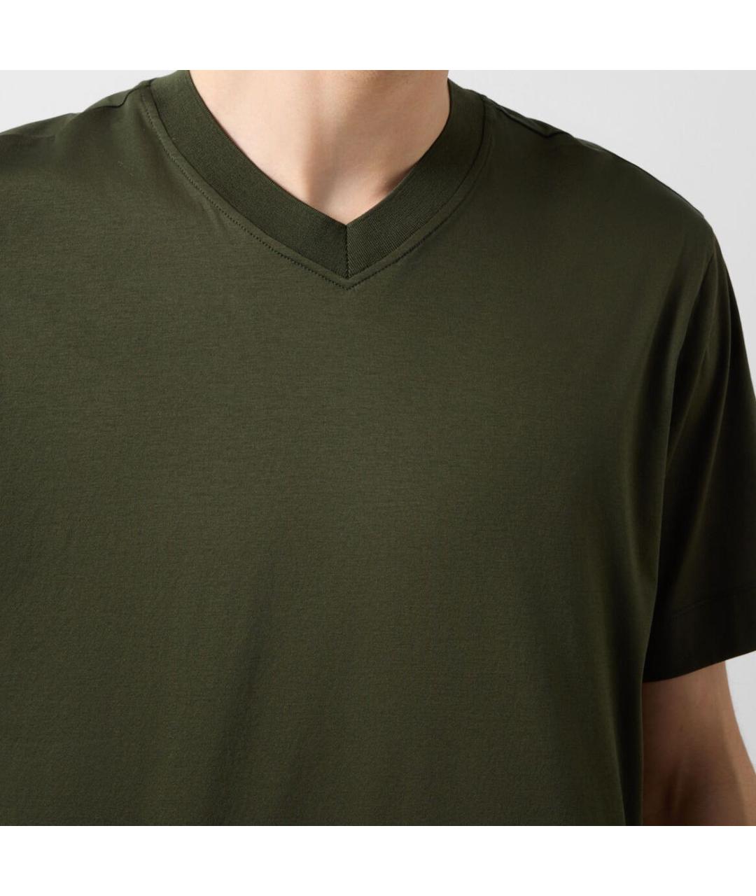 BOGNER Хаки хлопковая футболка, фото 6