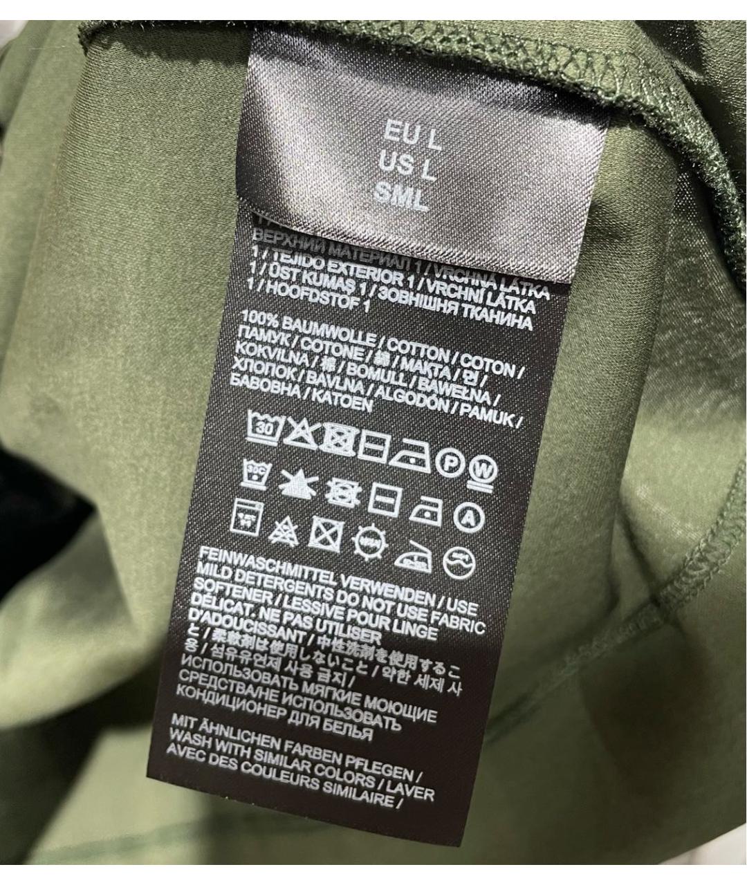 BOGNER Хаки хлопковая футболка, фото 4