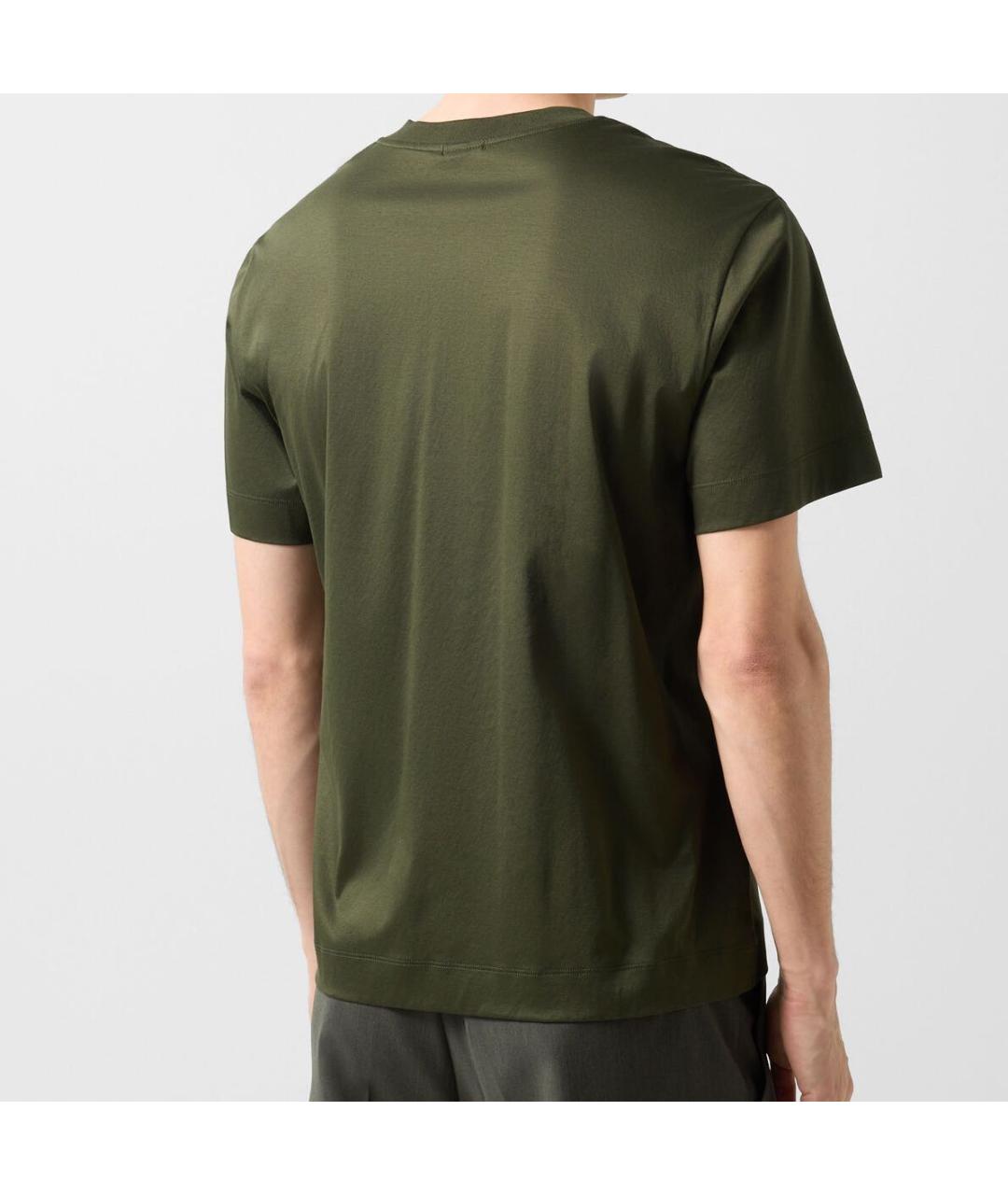 BOGNER Хаки хлопковая футболка, фото 8