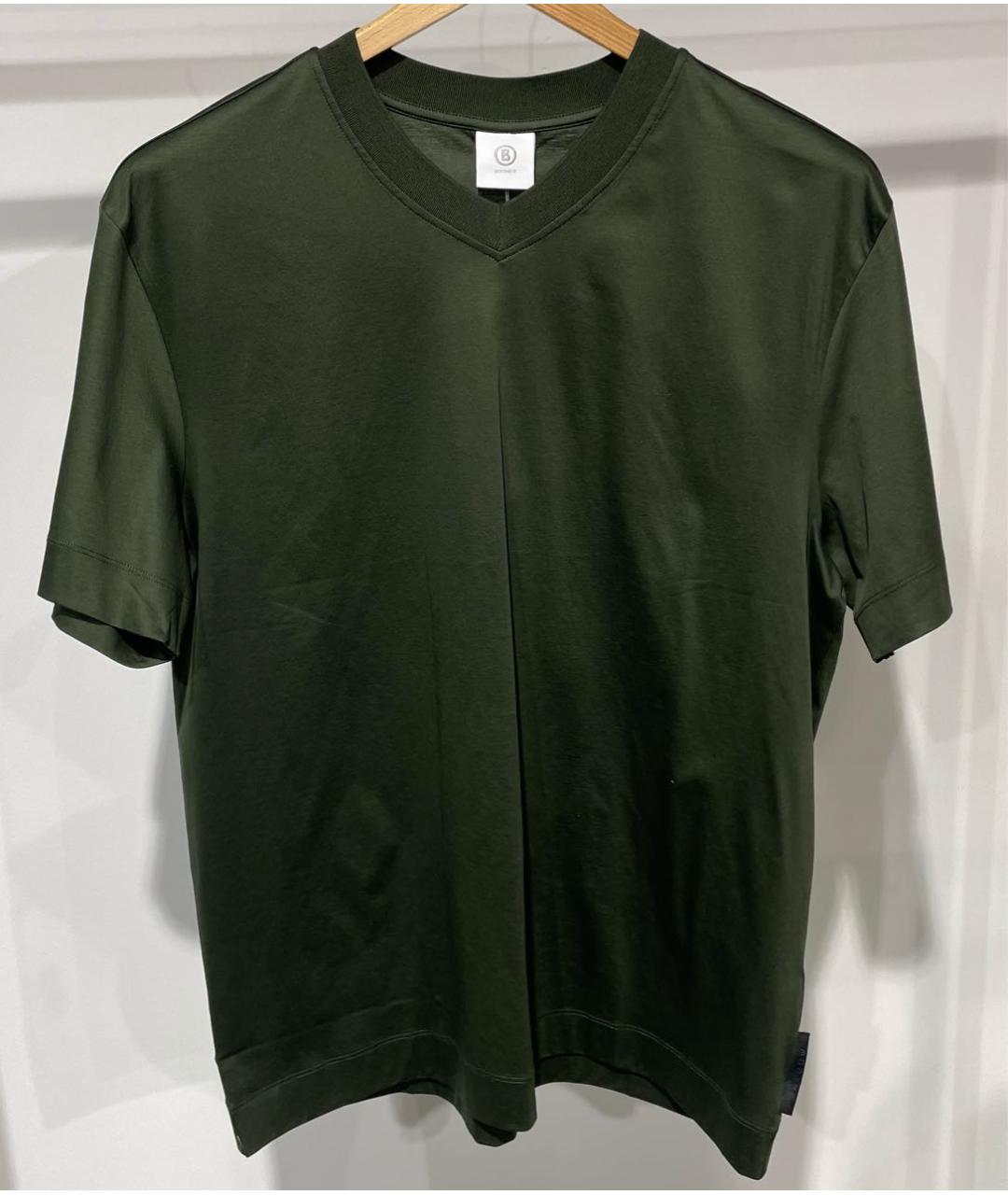 BOGNER Хаки хлопковая футболка, фото 5