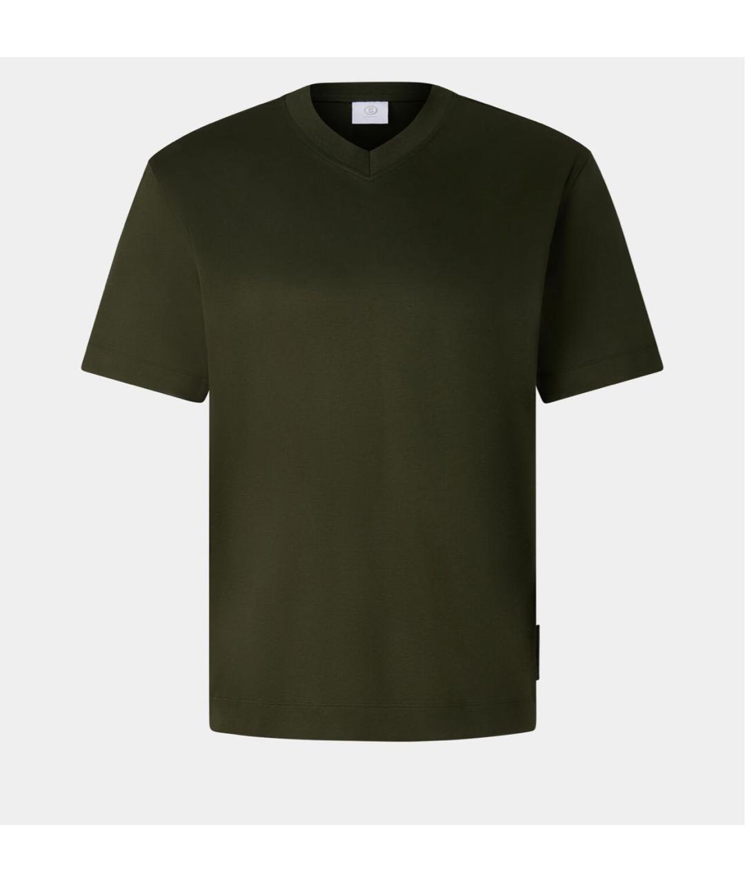 BOGNER Хаки хлопковая футболка, фото 9