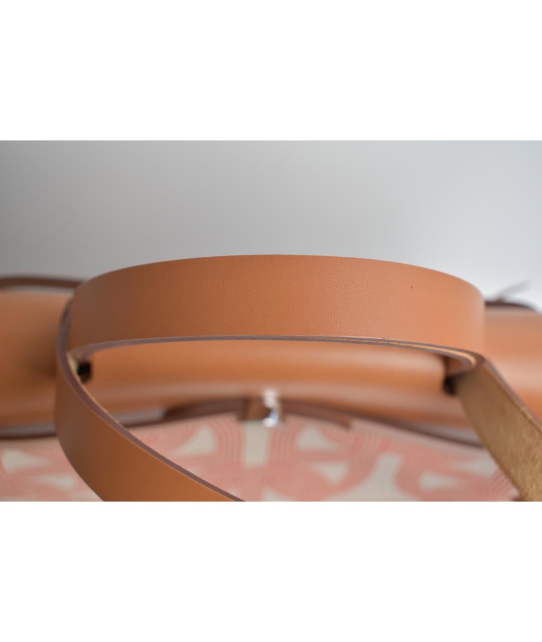 HERMES Бежевая тканевая сумка через плечо, фото 7