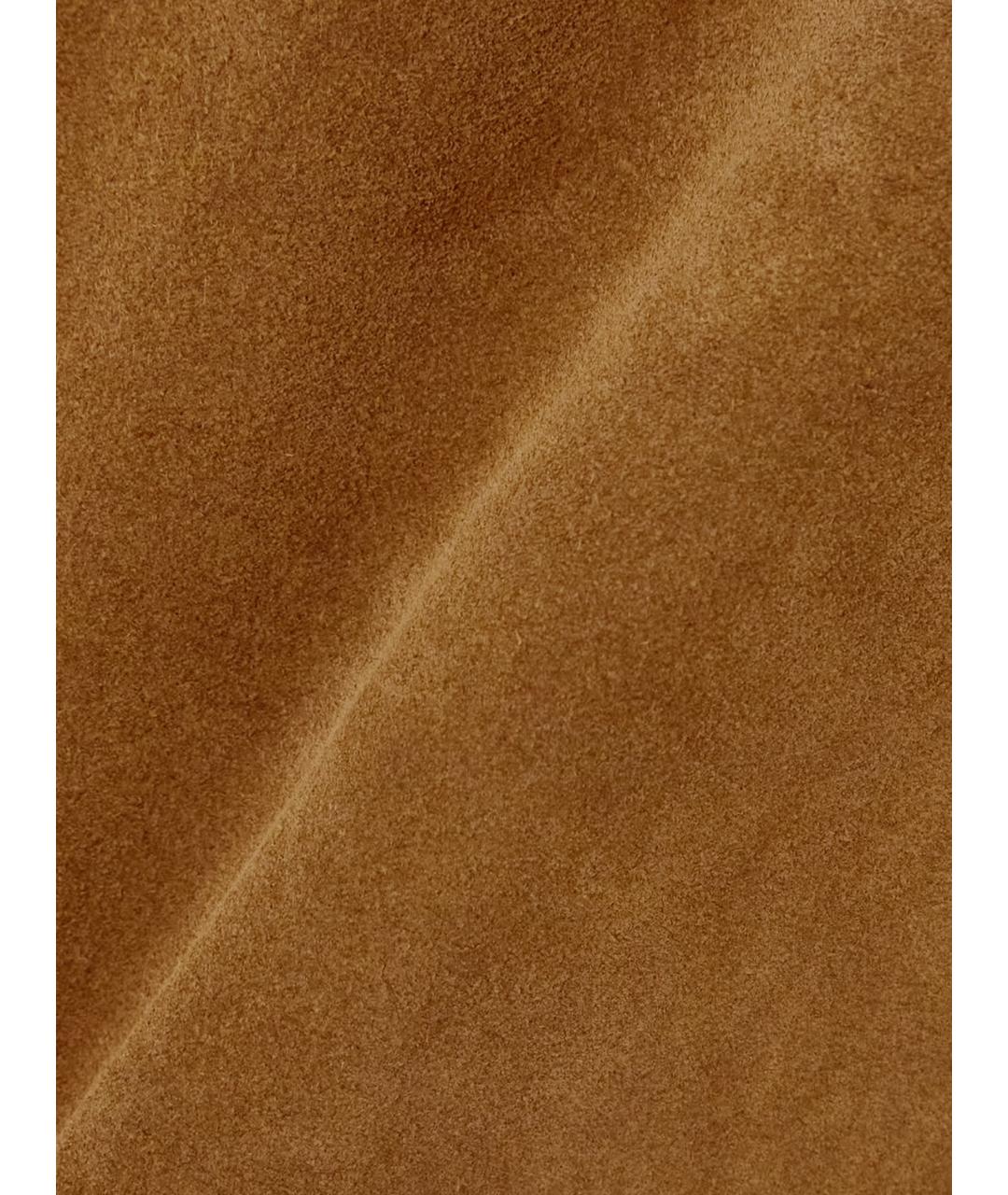 RICK OWENS Коричневая замшевая юбка мини, фото 5