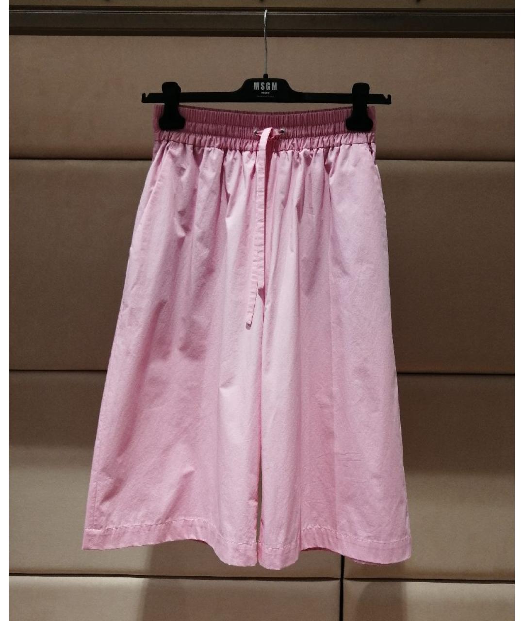 MSGM Розовые хлопковые шорты, фото 3