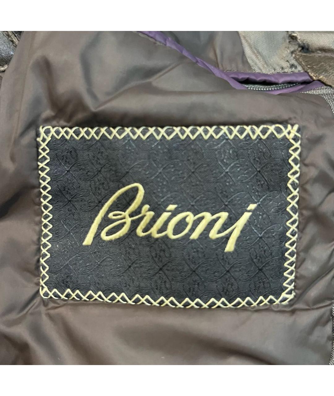 BRIONI Коричневая синтетическая куртка, фото 4