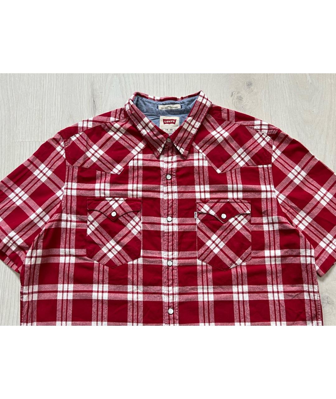 LEVI'S Красная хлопковая кэжуал рубашка, фото 3