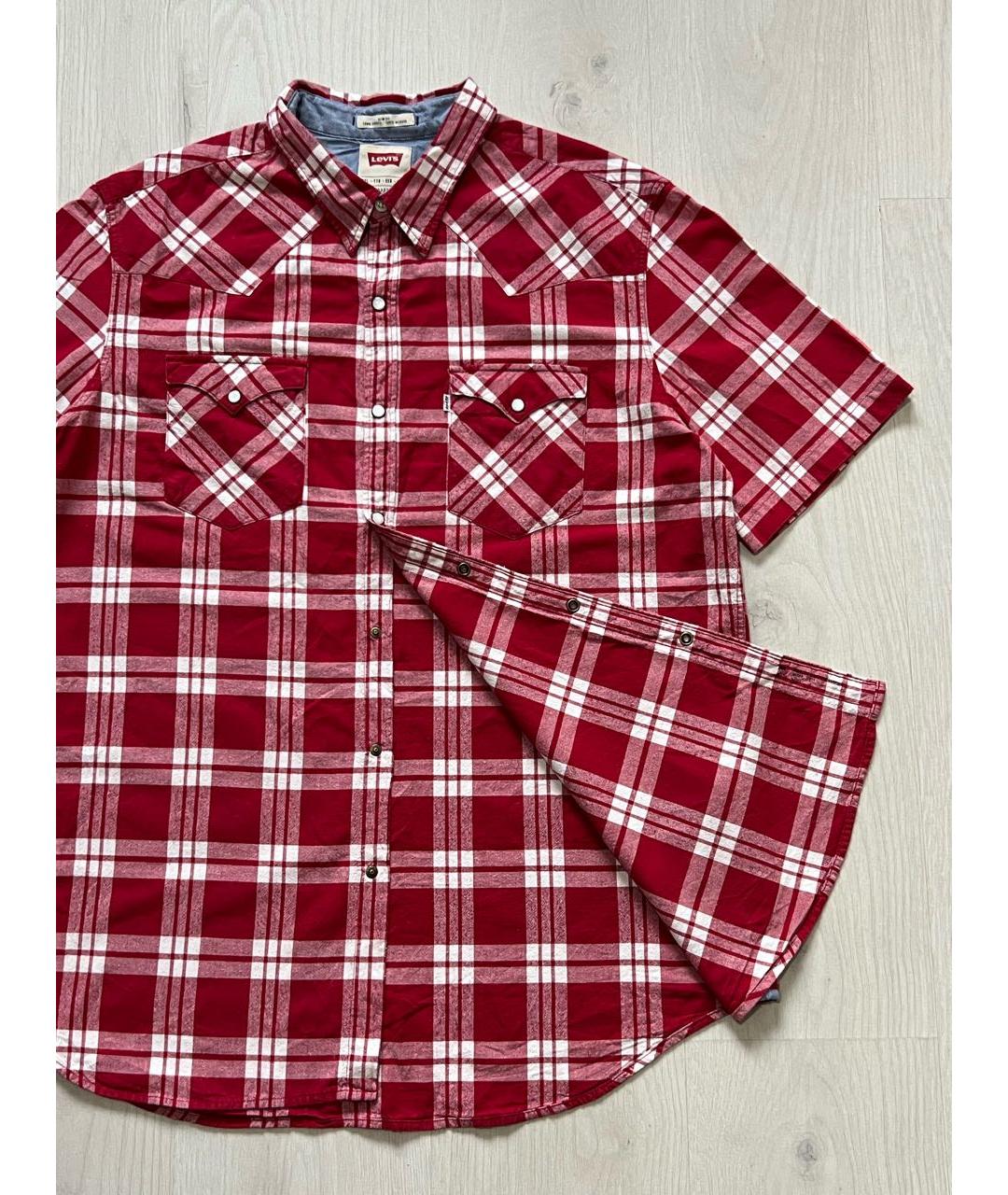 LEVI'S Красная хлопковая кэжуал рубашка, фото 4