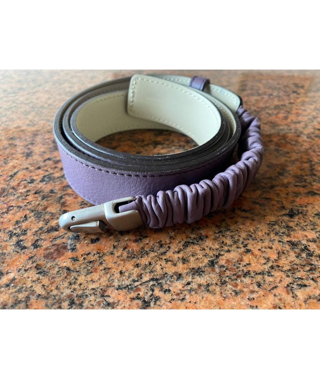 ESCADA Фиолетовый кожаный ремень, фото 9