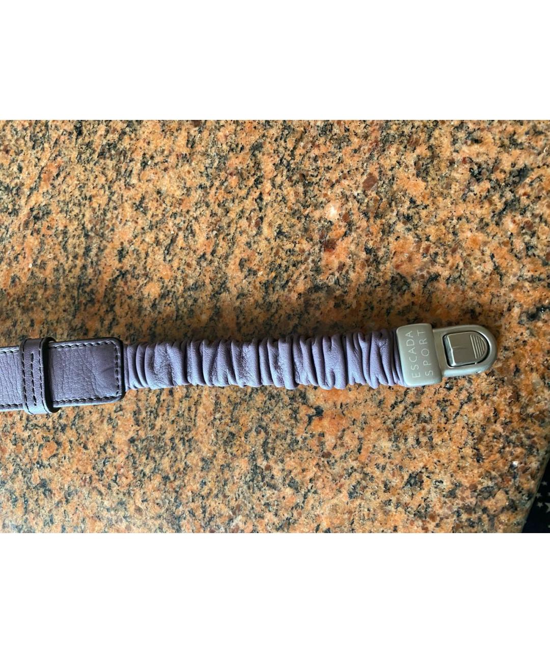 ESCADA Фиолетовый кожаный ремень, фото 5