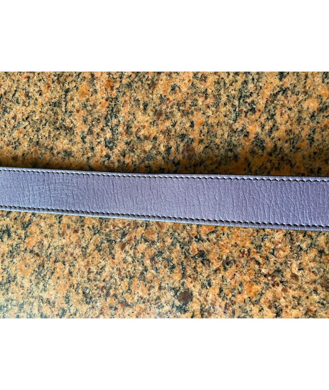 ESCADA Фиолетовый кожаный ремень, фото 7