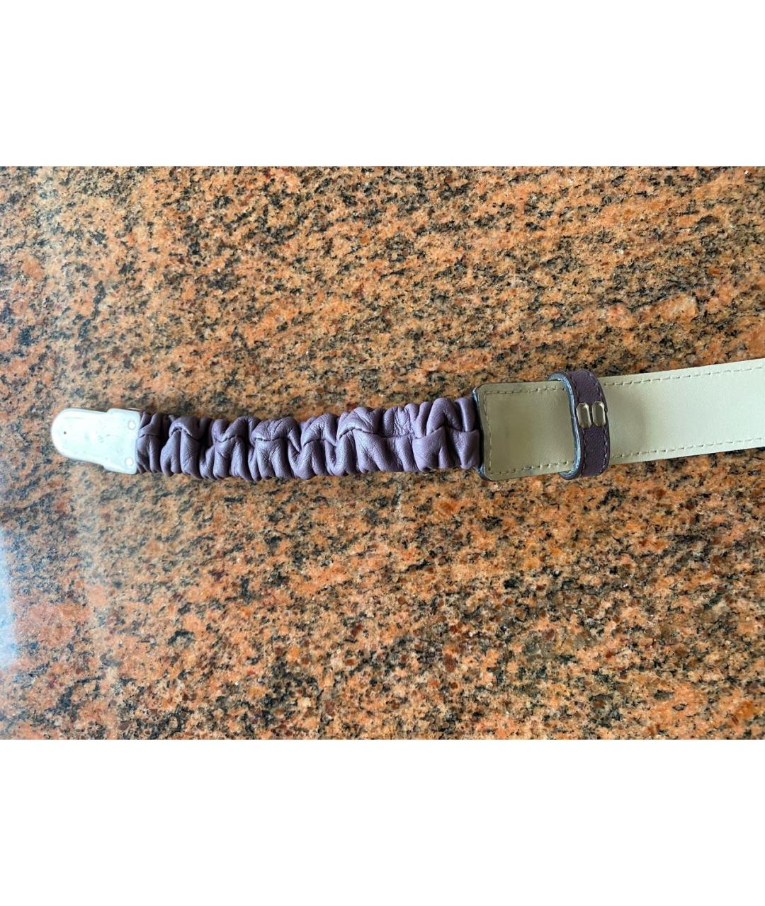 ESCADA Фиолетовый кожаный ремень, фото 4