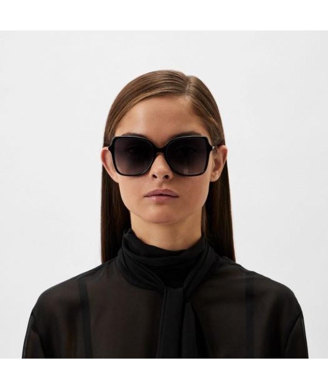 CAROLINA HERRERA Золотые металлические солнцезащитные очки, фото 7