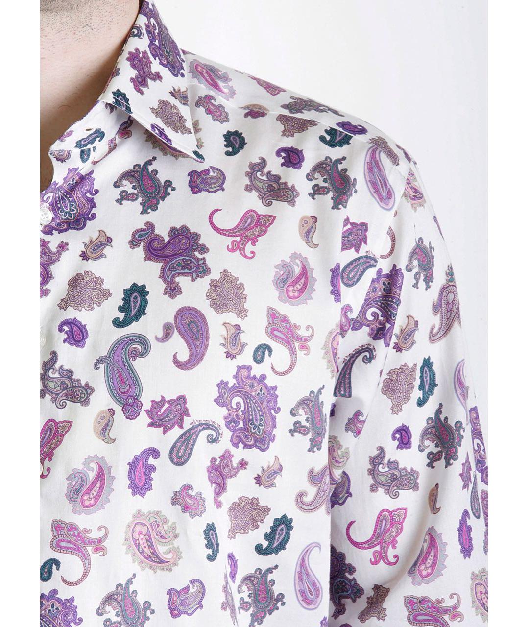 ETRO Фиолетовая хлопковая кэжуал рубашка, фото 5