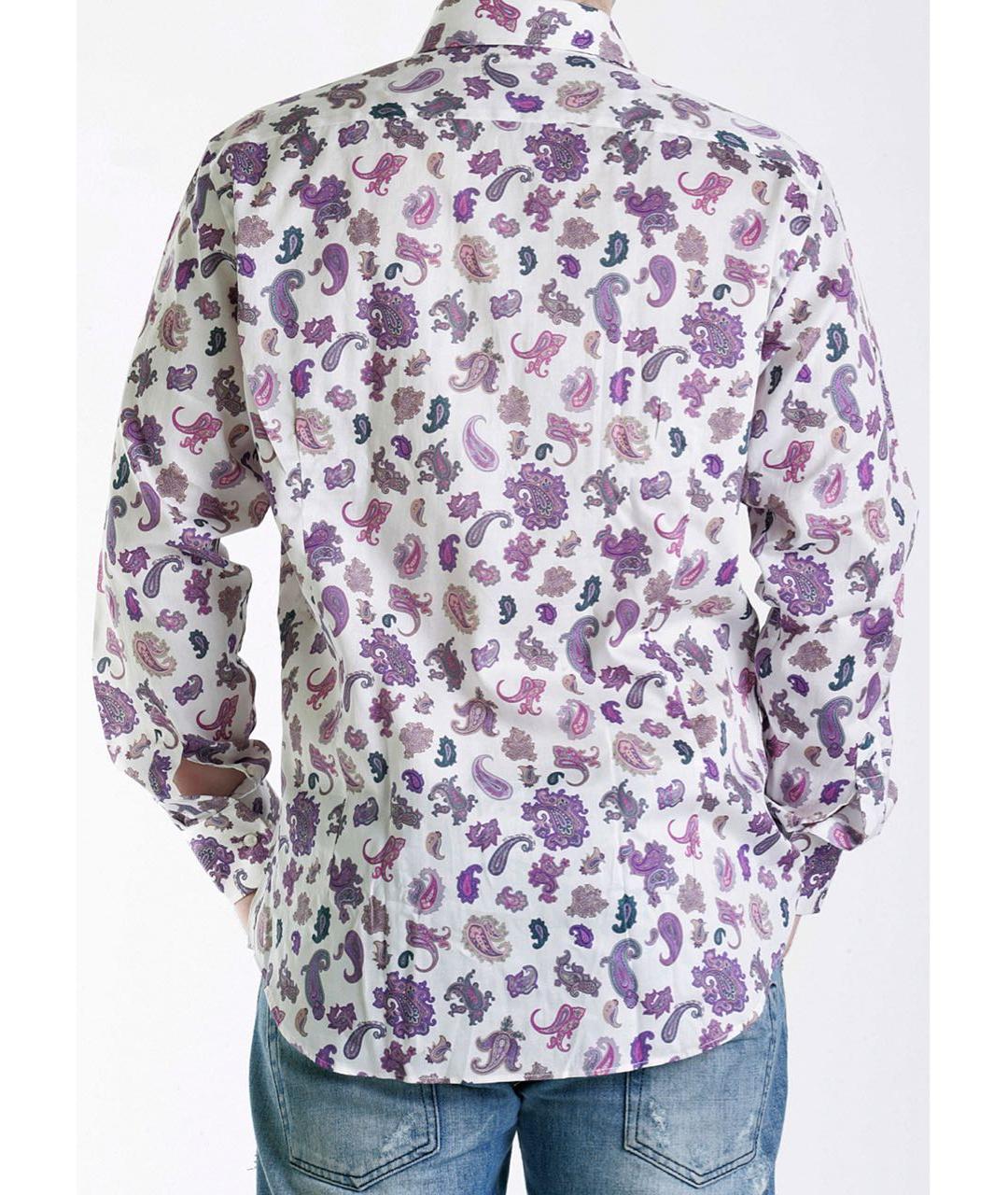 ETRO Фиолетовая хлопковая кэжуал рубашка, фото 3