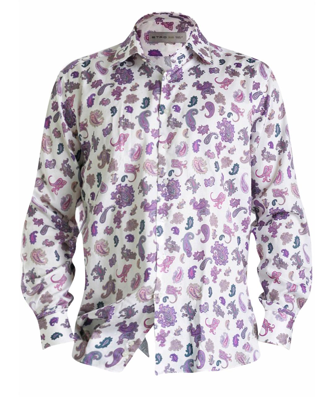 ETRO Фиолетовая хлопковая кэжуал рубашка, фото 1