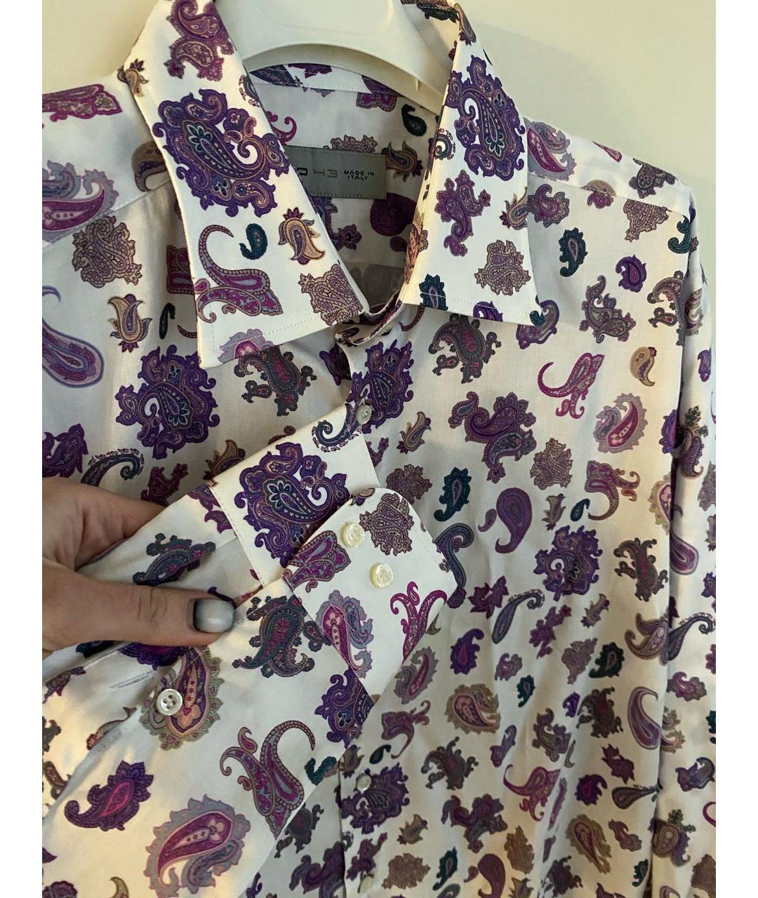 ETRO Фиолетовая хлопковая кэжуал рубашка, фото 7