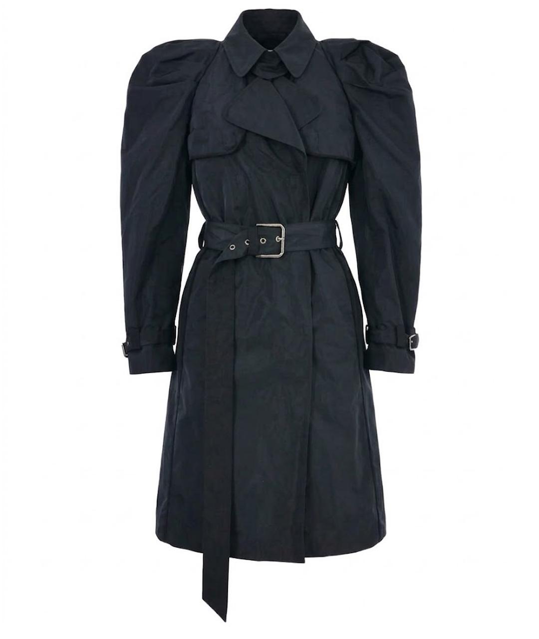 DOLCE&GABBANA Черный полиэстеровый тренч/плащ, фото 1