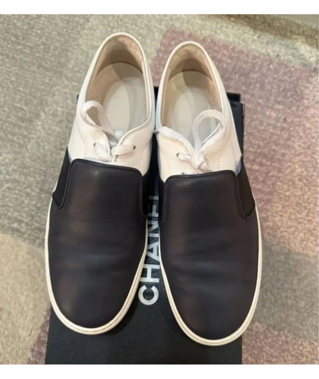 CHANEL Мульти кожаные слипоны, фото 2