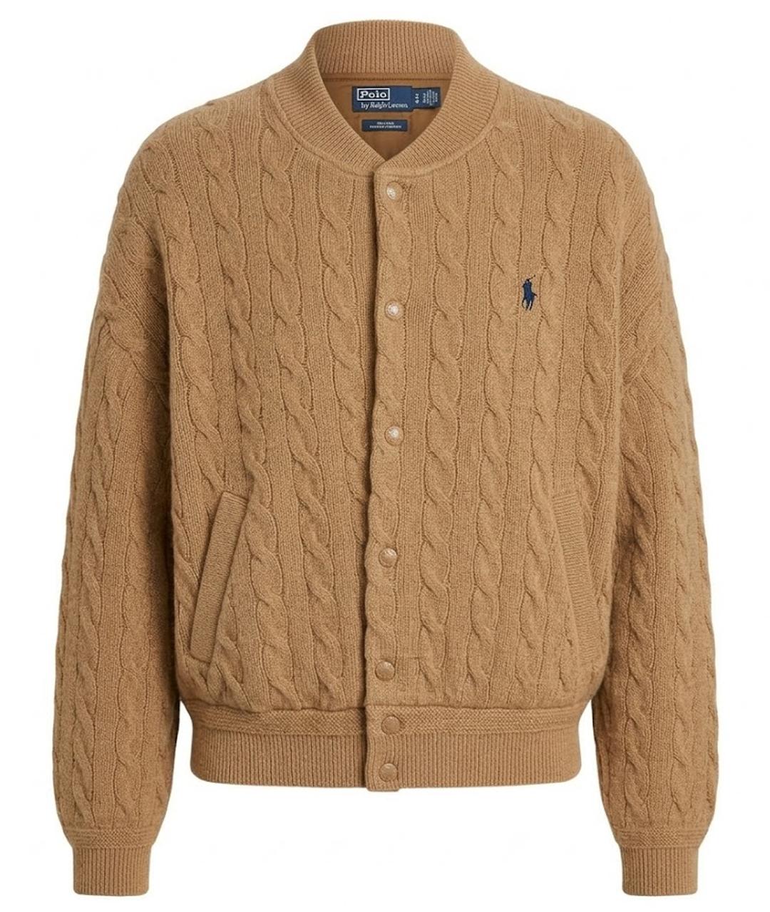 POLO RALPH LAUREN Коричневая шерстяная куртка, фото 1