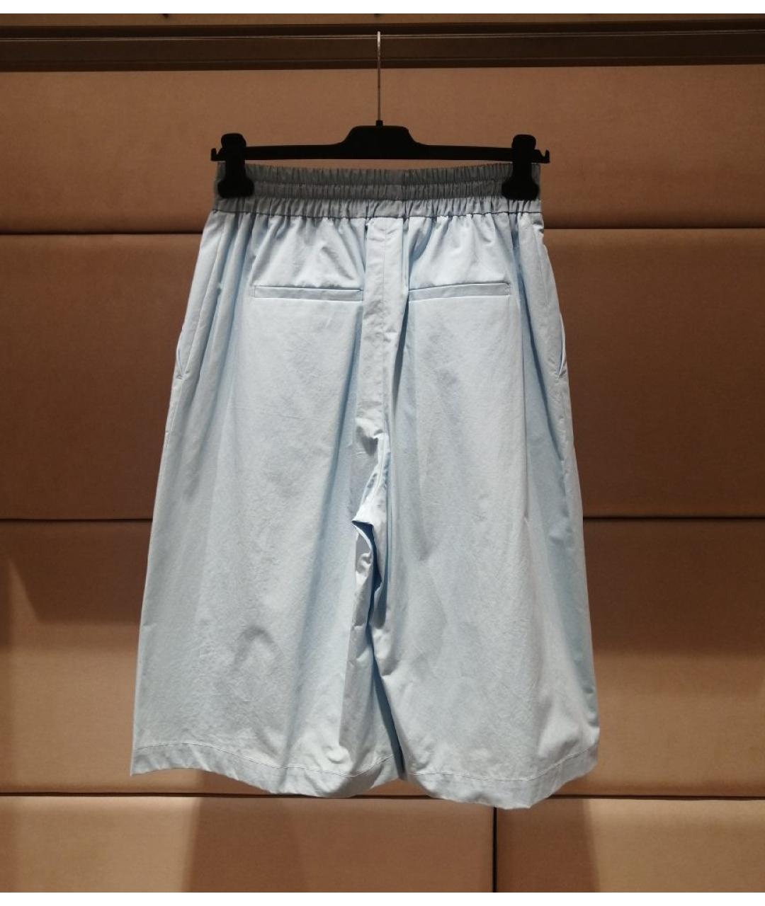 MSGM Голубые хлопковые шорты, фото 2