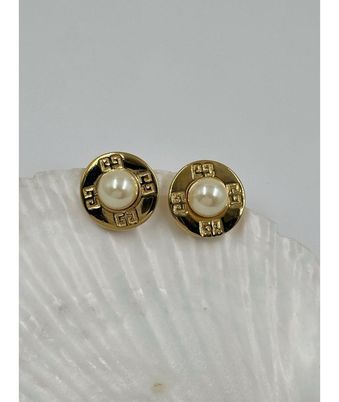 GIVENCHY Золотые позолоченные клипсы, фото 7