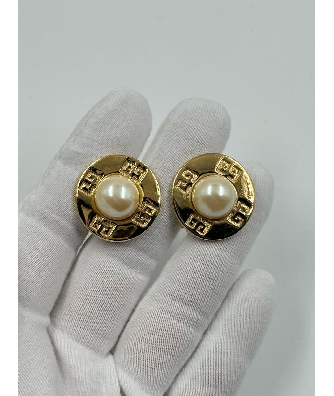 GIVENCHY Золотые позолоченные клипсы, фото 2