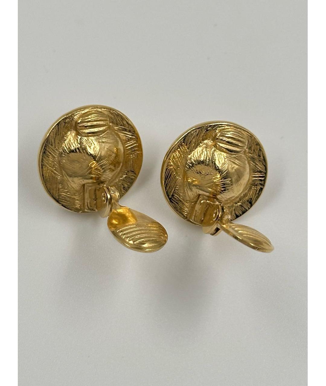 GIVENCHY Золотые позолоченные клипсы, фото 5