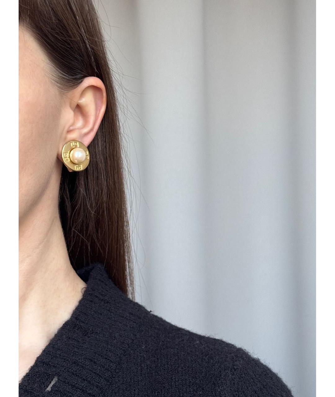 GIVENCHY Золотые позолоченные клипсы, фото 6