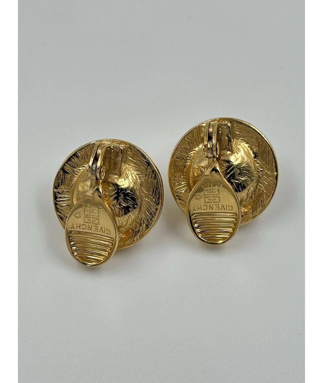 GIVENCHY Золотые позолоченные клипсы, фото 4