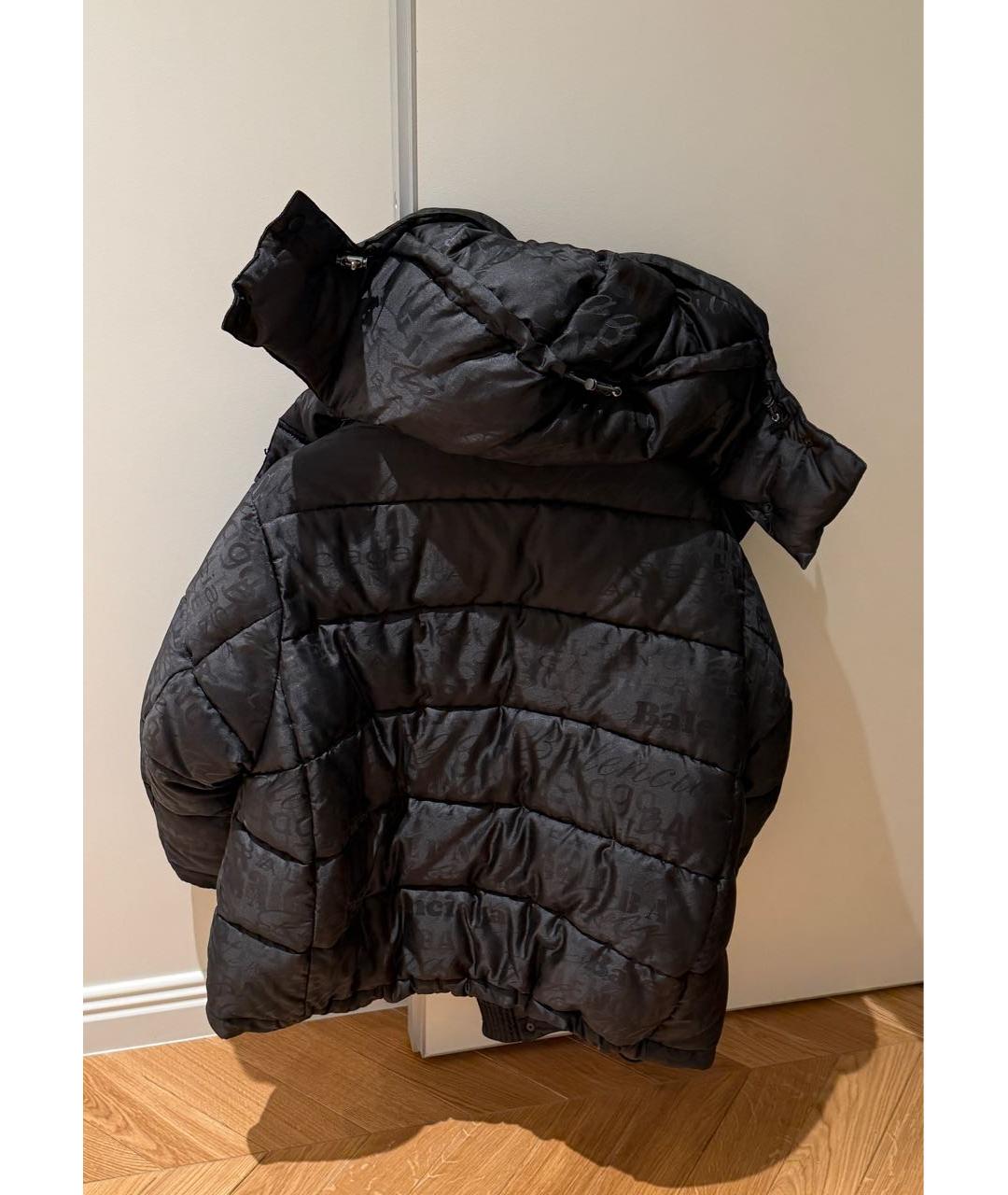 BALENCIAGA Черный пуховик, фото 4
