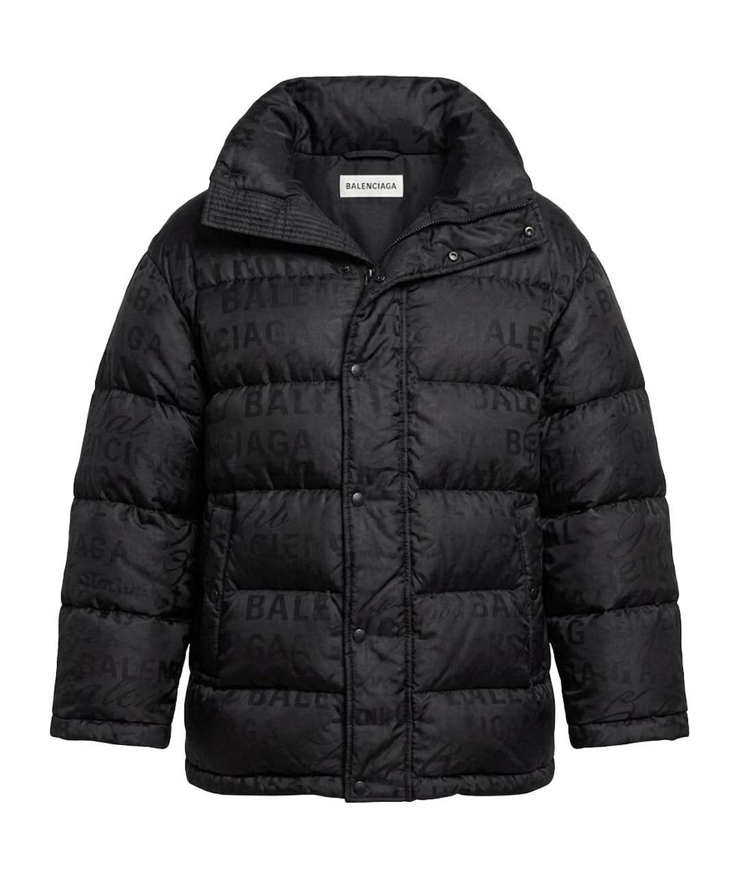 BALENCIAGA Черный пуховик, фото 1