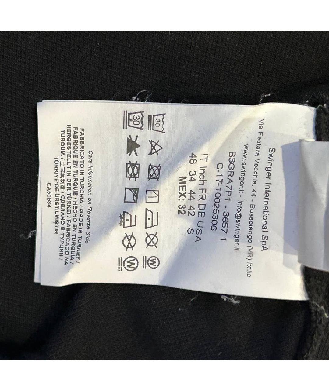 VERSACE JEANS COUTURE Черное хлопковое поло с коротким рукавом, фото 5