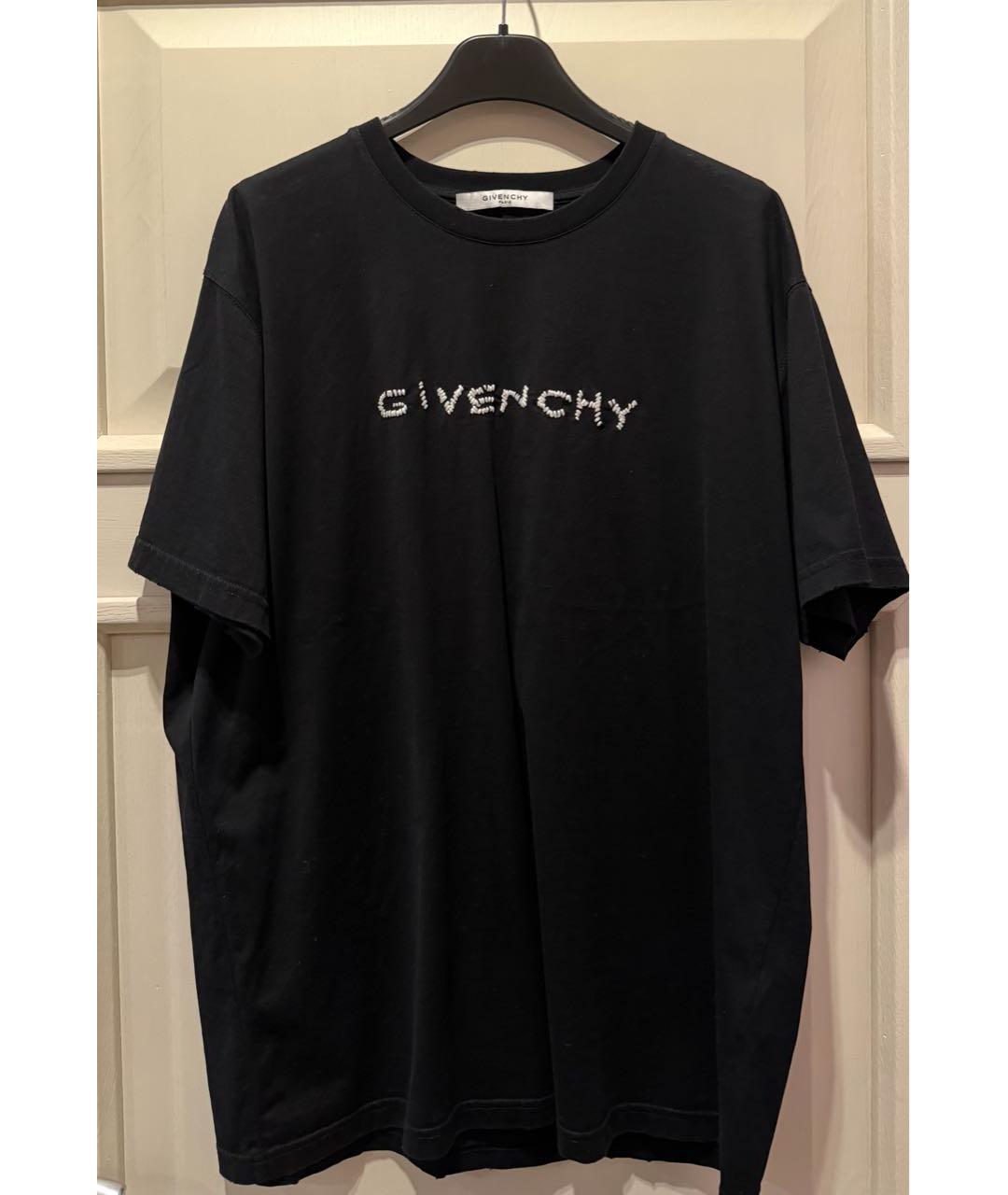 GIVENCHY Черная хлопковая футболка, фото 3