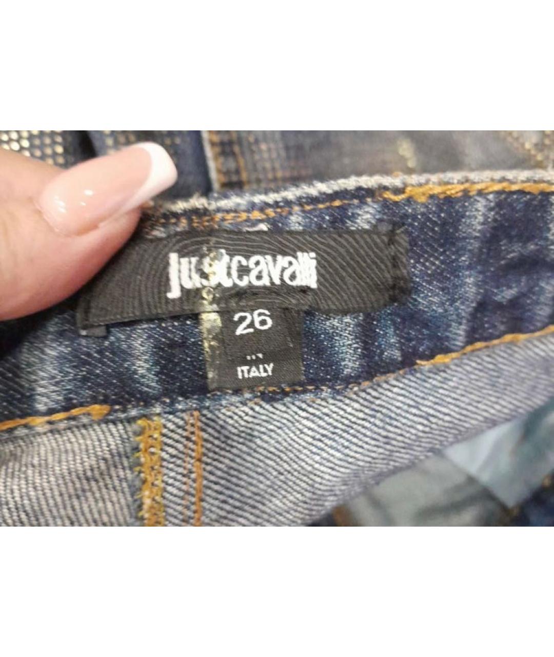 JUST CAVALLI Мульти хлопковые джинсы слим, фото 5