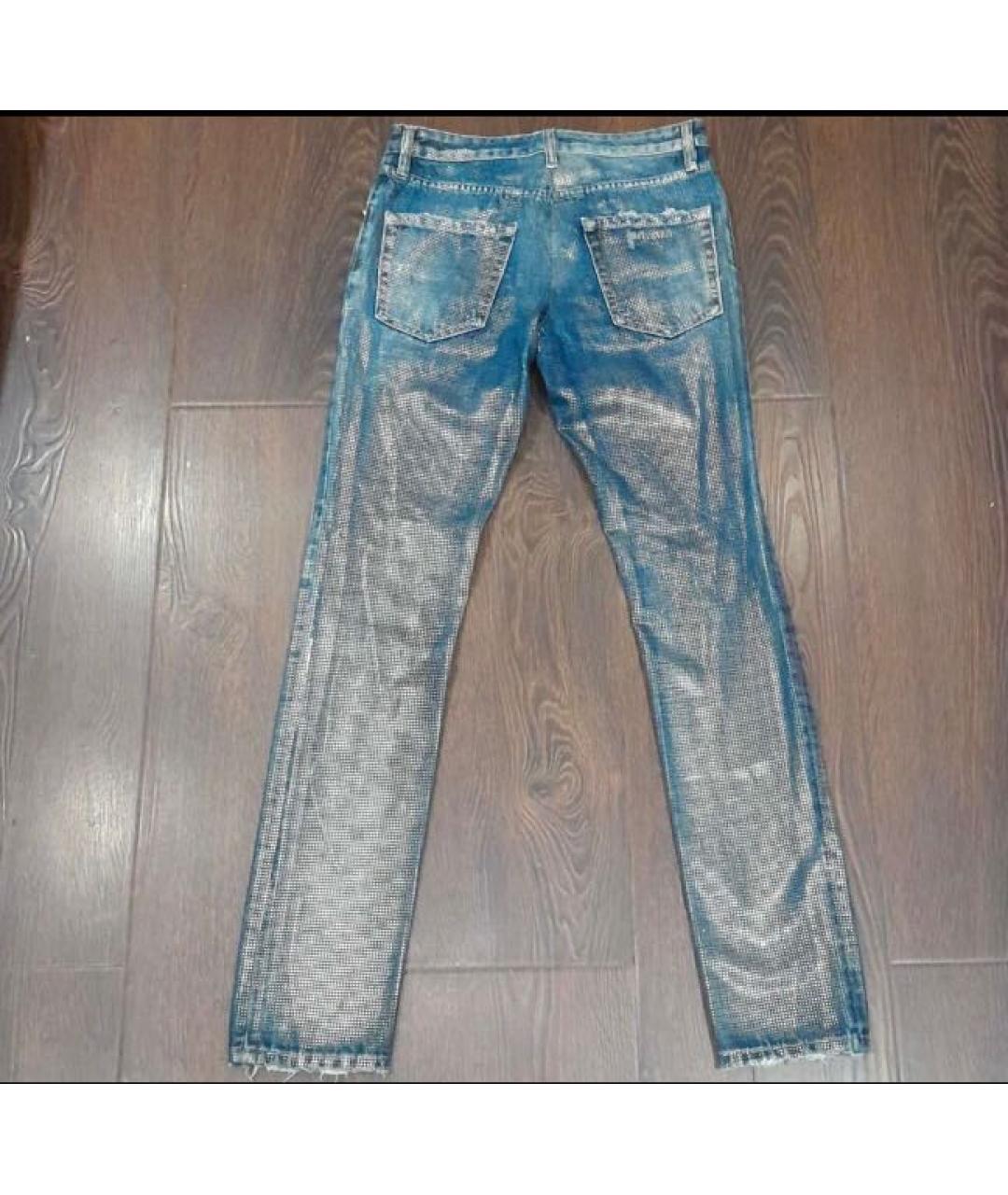 JUST CAVALLI Мульти хлопковые джинсы слим, фото 3