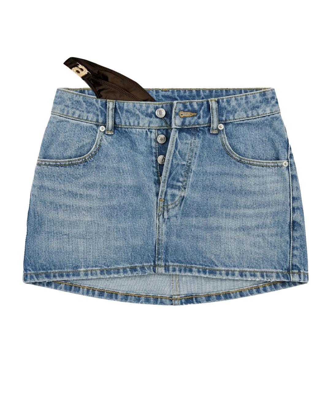 ALEXANDER WANG Синяя деним юбка мини, фото 1