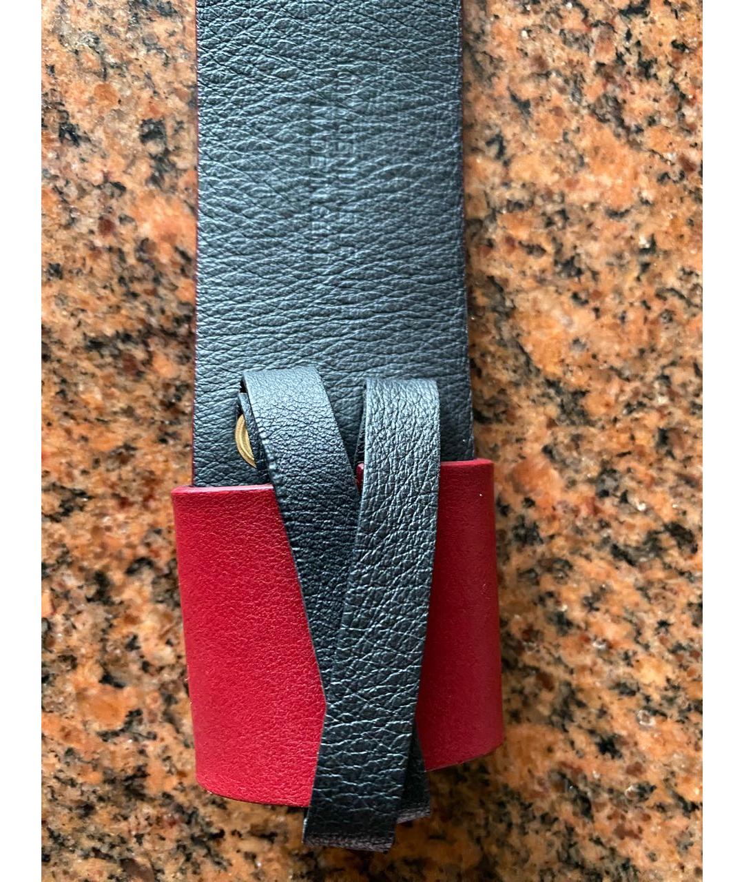 SONIA RYKIEL Красный кожаный ремень, фото 2