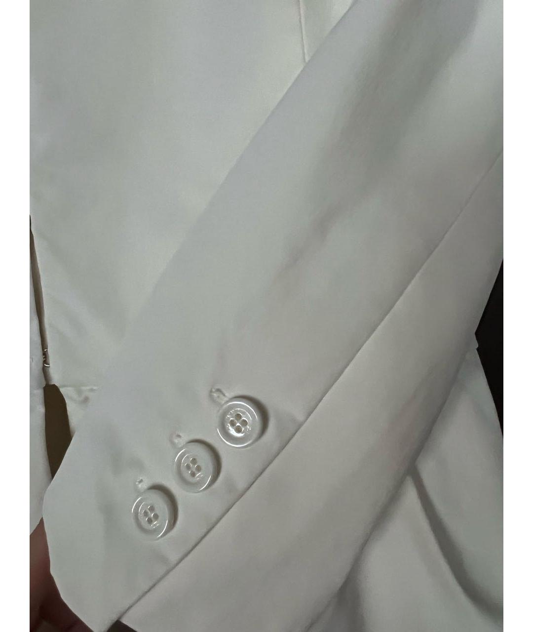 ELISABETTA FRANCHI Белый полиамидовый костюм с юбками, фото 4