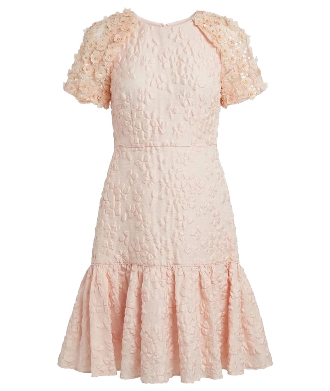 GIAMBATTISTA VALLI Розовое шелковое коктейльное платье, фото 1