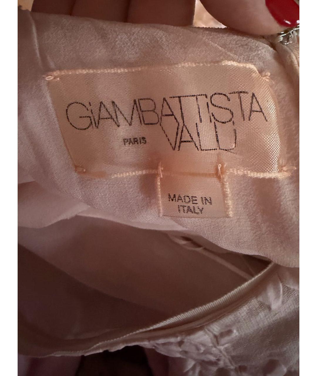 GIAMBATTISTA VALLI Розовое шелковое коктейльное платье, фото 3