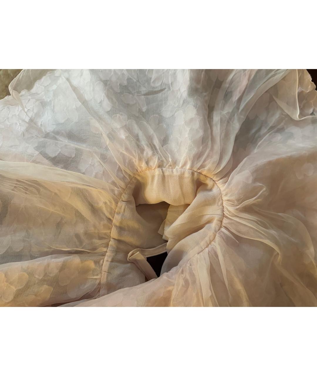 GIAMBATTISTA VALLI Розовое шелковое коктейльное платье, фото 5