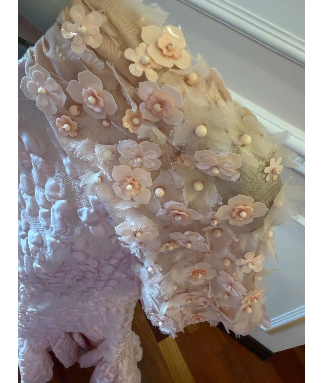 GIAMBATTISTA VALLI Розовое шелковое коктейльное платье, фото 4