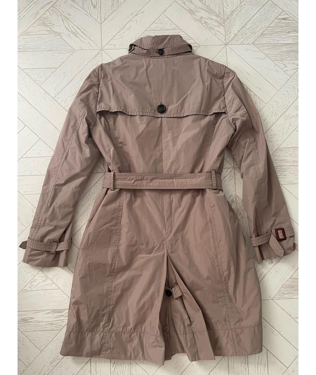 WEEKEND MAX MARA Бежевый полиэстеровый тренч/плащ, фото 2