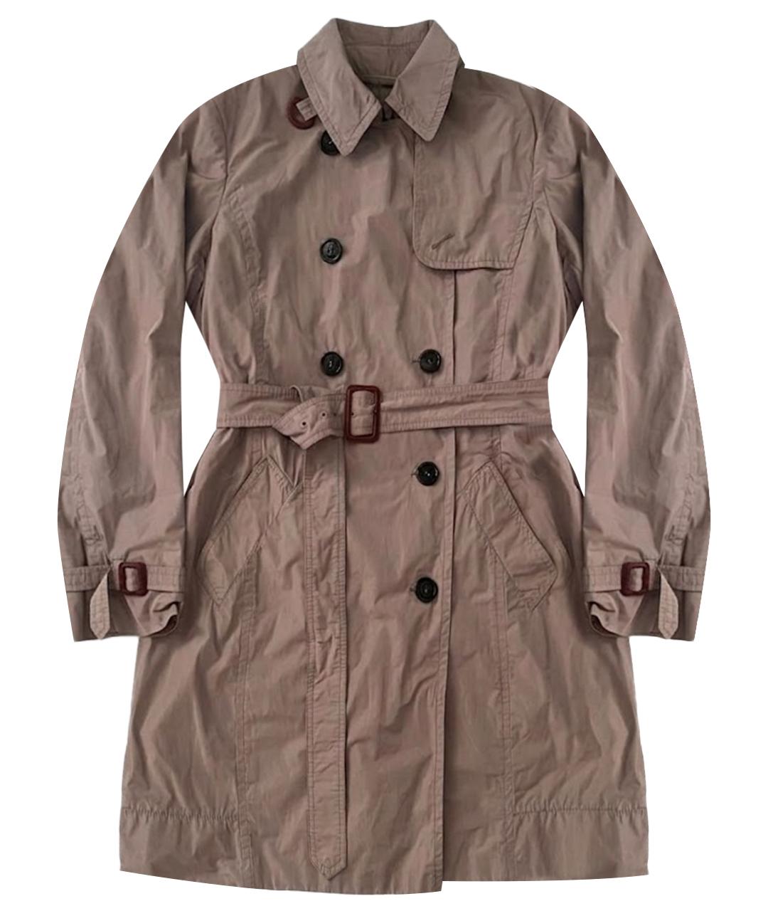 WEEKEND MAX MARA Бежевый полиэстеровый тренч/плащ, фото 1
