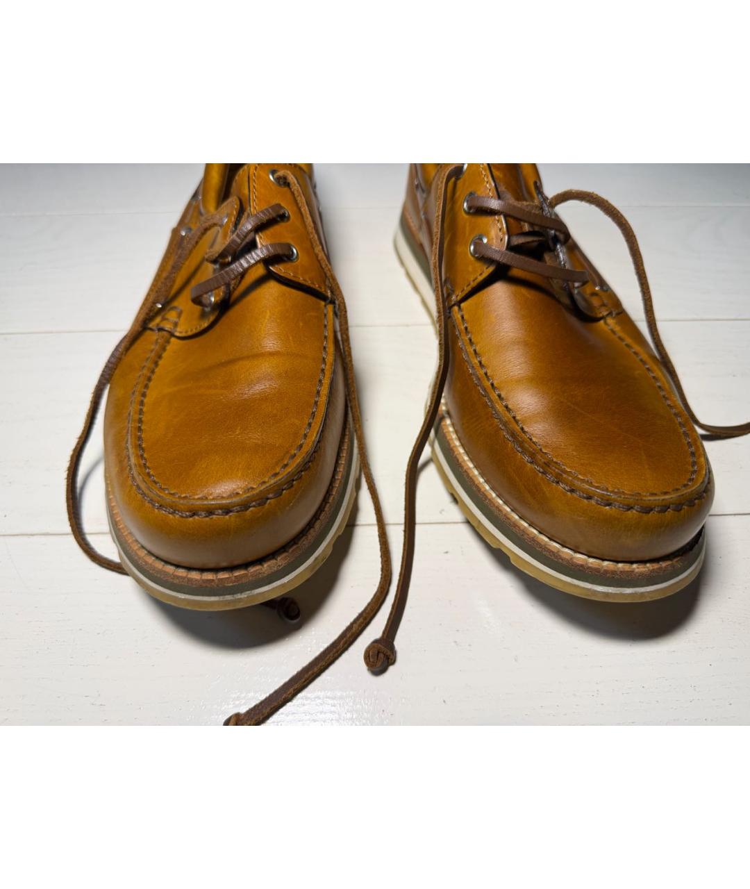 LOUIS VUITTON Коричневые кожаные лоферы, фото 2