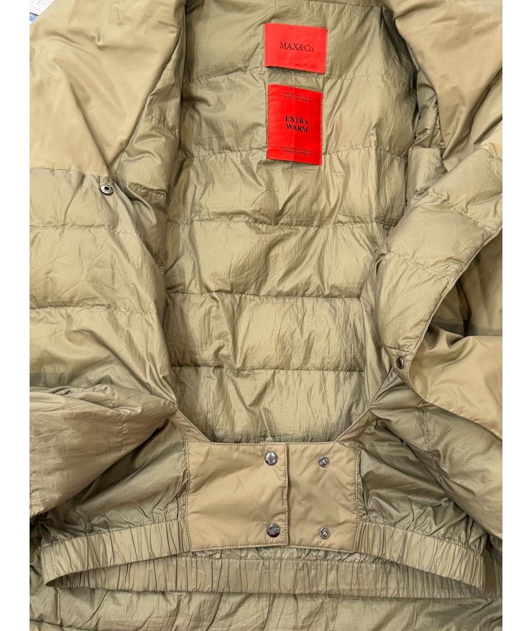 MAX&CO Хаки полиэстеровая куртка, фото 4