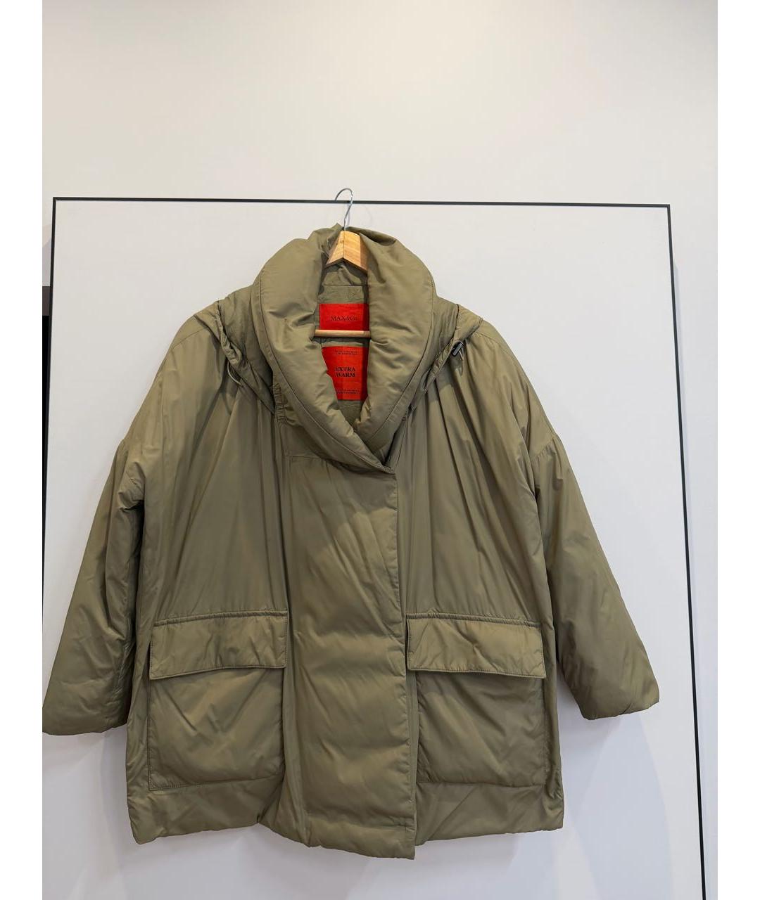 MAX&CO Хаки полиэстеровая куртка, фото 6