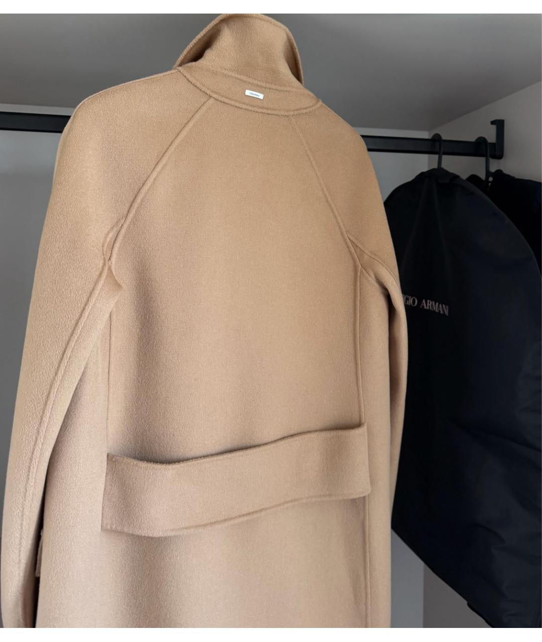 MAX MARA Коричневое шерстяное пальто, фото 6