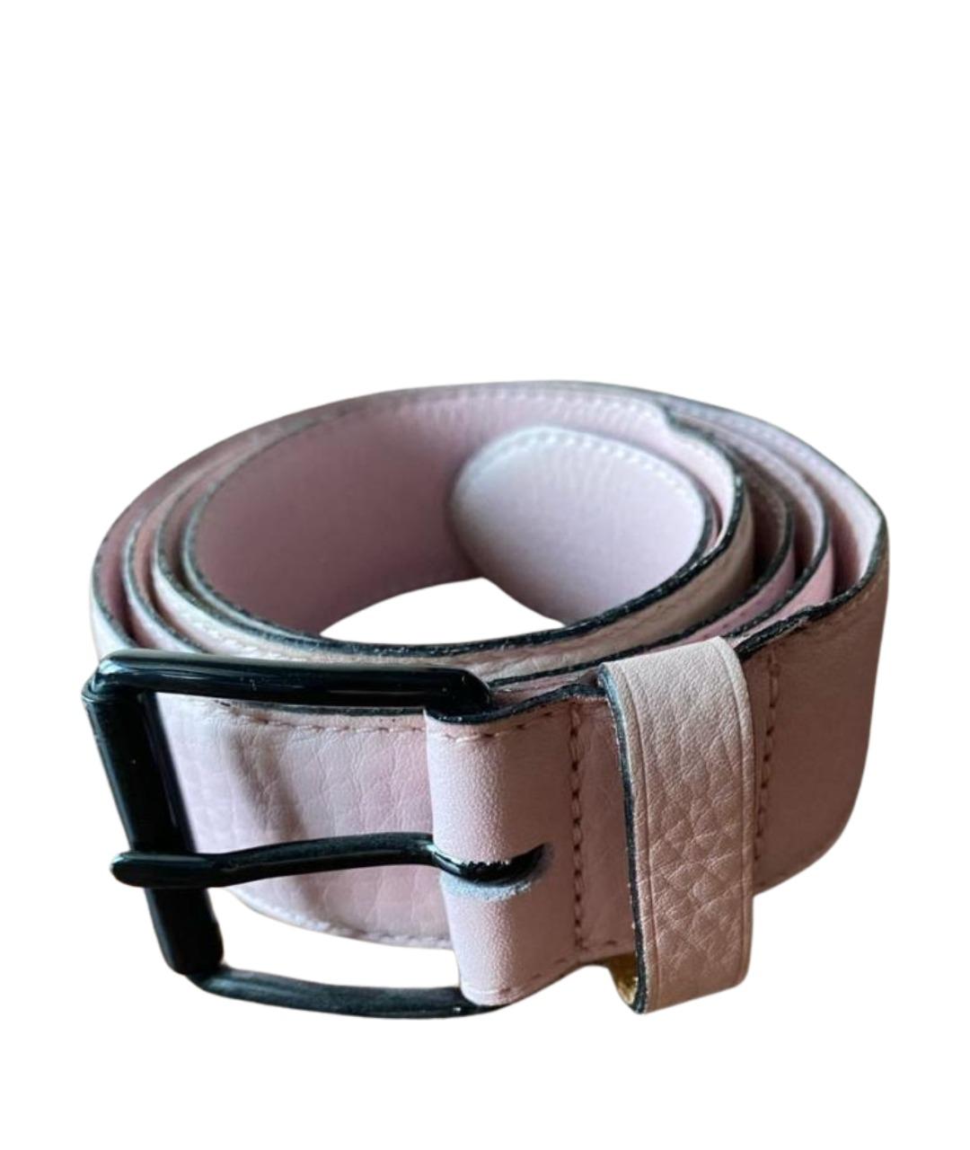 SONIA RYKIEL Розовый кожаный ремень, фото 1